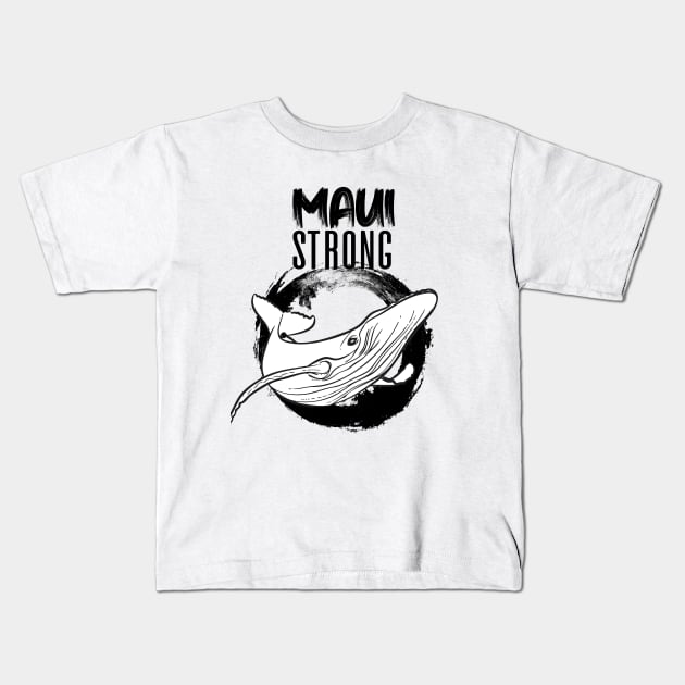 Maui Hawaii: Maui Strong Kids T-Shirt by Puff Sumo